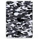 Traditional Black & White Camo - Full Body Skin Decal for the Apple iPad Pro 12.9", 11", 10.5", 9.7", Air or Mini (All Models Available)