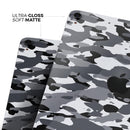 Traditional Black & White Camo - Full Body Skin Decal for the Apple iPad Pro 12.9", 11", 10.5", 9.7", Air or Mini (All Models Available)
