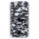 Traditional Black & White Camo - Protective Skin Wrap & Decal – Compatible with iPhone SE to iPhone 17 Pro Max (All Models)