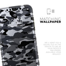 Traditional Black & White Camo - Protective Skin Wrap & Decal – Compatible with iPhone SE to iPhone 17 Pro Max (All Models)