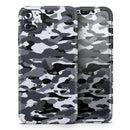 Traditional Black & White Camo - Protective Skin Wrap & Decal – Compatible with iPhone SE to iPhone 17 Pro Max (All Models)