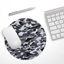 Traditional Black & White Camo// WaterProof Rubber Foam Backed Anti-Slip Mouse Pad for Home Work Office or Gaming Computer Desk