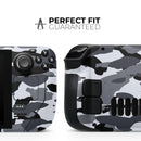 Traditional Black & White Camo // Full Body Skin Decal Wrap Kit for the Steam Deck handheld gaming computer