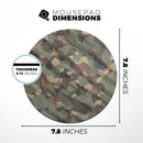 Traditional Camouflage Fabric Pattern// WaterProof Rubber Foam Backed Anti-Slip Mouse Pad for Home Work Office or Gaming Computer Desk
