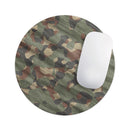 Traditional Camouflage Fabric Pattern// WaterProof Rubber Foam Backed Anti-Slip Mouse Pad for Home Work Office or Gaming Computer Desk