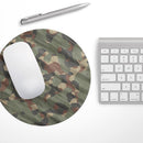 Traditional Camouflage Fabric Pattern// WaterProof Rubber Foam Backed Anti-Slip Mouse Pad for Home Work Office or Gaming Computer Desk