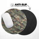 Traditional Camouflage Fabric Pattern// WaterProof Rubber Foam Backed Anti-Slip Mouse Pad for Home Work Office or Gaming Computer Desk