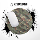 Traditional Camouflage Fabric Pattern// WaterProof Rubber Foam Backed Anti-Slip Mouse Pad for Home Work Office or Gaming Computer Desk