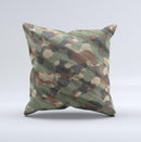 Traditional Camouflage Fabric Pattern ink-Fuzed Decorative Throw Pillow