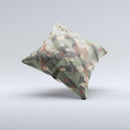 Traditional Camouflage Fabric Pattern ink-Fuzed Decorative Throw Pillow