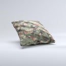 Traditional Camouflage Fabric Pattern ink-Fuzed Decorative Throw Pillow