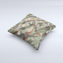 Traditional Camouflage Fabric Pattern ink-Fuzed Decorative Throw Pillow