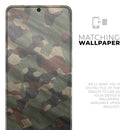 Traditional Camouflage Fabric Pattern - Premium Vinyl Skin Decal for Samsung Galaxy S25 Ultra, S24, S23, S22 & All Galaxy S Models