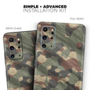 Traditional Camouflage Fabric Pattern - Premium Vinyl Skin Decal for Samsung Galaxy S25 Ultra, S24, S23, S22 & All Galaxy S Models