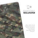 Traditional Camouflage - Full Body Skin Decal for the Apple iPad Pro 12.9", 11", 10.5", 9.7", Air or Mini (All Models Available)