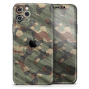 Traditional Camouflage Fabric Pattern - Protective Skin Wrap & Decal – Compatible with iPhone SE to iPhone 17 Pro Max (All Models)