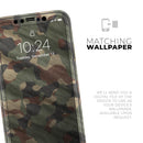 Traditional Camouflage Fabric Pattern - Protective Skin Wrap & Decal – Compatible with iPhone SE to iPhone 17 Pro Max (All Models)