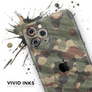 Traditional Camouflage Fabric Pattern - Protective Skin Wrap & Decal – Compatible with iPhone SE to iPhone 17 Pro Max (All Models)