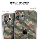 Traditional Camouflage Fabric Pattern - Protective Skin Wrap & Decal – Compatible with iPhone SE to iPhone 17 Pro Max (All Models)