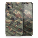 Traditional Camouflage Fabric Pattern - Protective Skin Wrap & Decal – Compatible with iPhone SE to iPhone 17 Pro Max (All Models)