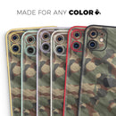 Traditional Camouflage Fabric Pattern - Protective Skin Wrap & Decal – Compatible with iPhone SE to iPhone 17 Pro Max (All Models)