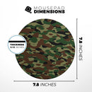 Traditional Camouflage// WaterProof Rubber Foam Backed Anti-Slip Mouse Pad for Home Work Office or Gaming Computer Desk
