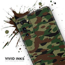 Traditional Camouflage - Premium Vinyl Skin Decal for Samsung Galaxy S25 Ultra, S24, S23, S22 & All Galaxy S Models