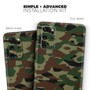 Traditional Camouflage - Premium Vinyl Skin Decal for Samsung Galaxy S25 Ultra, S24, S23, S22 & All Galaxy S Models