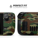 Traditional Camouflage // Full Body Skin Decal Wrap Kit for the Steam Deck handheld gaming computer
