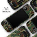 Traditional Camouflage // Full Body Skin Decal Wrap Kit for the Steam Deck handheld gaming computer