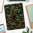 Traditional Camouflage Fabric Pattern - Full Body Skin Decal for the Apple iPad Pro 12.9", 11", 10.5", 9.7", Air or Mini (All Models Available)
