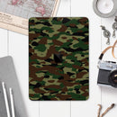 Traditional Camouflage Fabric Pattern - Full Body Skin Decal for the Apple iPad Pro 12.9", 11", 10.5", 9.7", Air or Mini (All Models Available)