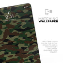 Traditional Camouflage Fabric Pattern - Full Body Skin Decal for the Apple iPad Pro 12.9", 11", 10.5", 9.7", Air or Mini (All Models Available)