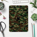 Traditional Camouflage Fabric Pattern - Full Body Skin Decal for the Apple iPad Pro 12.9", 11", 10.5", 9.7", Air or Mini (All Models Available)