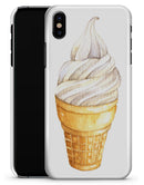 Traditional Ice Cream Cone Swirl  - iPhone X Clipit Case