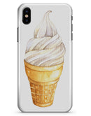 Traditional Ice Cream Cone Swirl  - iPhone X Clipit Case