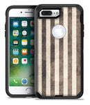 Transparent Clouds on Black and White Verticle Stripes - iPhone 7 Plus/8 Plus OtterBox Case & Skin Kits