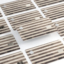 Transparent Clouds on Black and White Verticle Stripes - Premium Protective Decal Skin-Kit for the Apple Credit Card