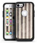 Transparent Clouds on Black and White Verticle Stripes - iPhone 7 or 8 OtterBox Case & Skin Kits