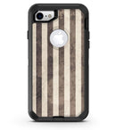 Transparent Clouds on Black and White Verticle Stripes - iPhone 7 or 8 OtterBox Case & Skin Kits