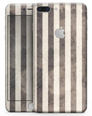 Transparent Clouds on Black and White Verticle Stripes - Skin-kit for the iPhone 8 or 8 Plus