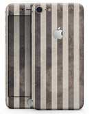 Transparent Clouds on Black and White Verticle Stripes - Skin-kit for the iPhone 8 or 8 Plus