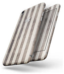 Transparent Clouds on Black and White Verticle Stripes - Skin-kit for the iPhone 8 or 8 Plus