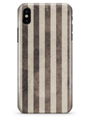 Transparent Clouds on Black and White Verticle Stripes - iPhone X Clipit Case