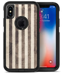 Transparent Clouds on Black and White Verticle Stripes - iPhone X OtterBox Case & Skin Kits