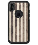 Transparent Clouds on Black and White Verticle Stripes - iPhone X OtterBox Case & Skin Kits