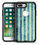Transparent Clouds on Navy and Teal Verticle Stripes - iPhone 7 Plus/8 Plus OtterBox Case & Skin Kits