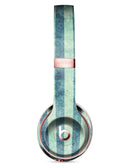 Transparent Clouds on Navy and Teal Verticle Stripes Full-Body Skin Kit for the Beats by Dre Solo 3 Wireless Headphones