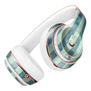 Transparent Clouds on Navy and Teal Verticle Stripes Full-Body Skin Kit for the Beats by Dre Solo 3 Wireless Headphones