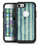 Transparent Clouds on Navy and Teal Verticle Stripes - iPhone 7 or 8 OtterBox Case & Skin Kits